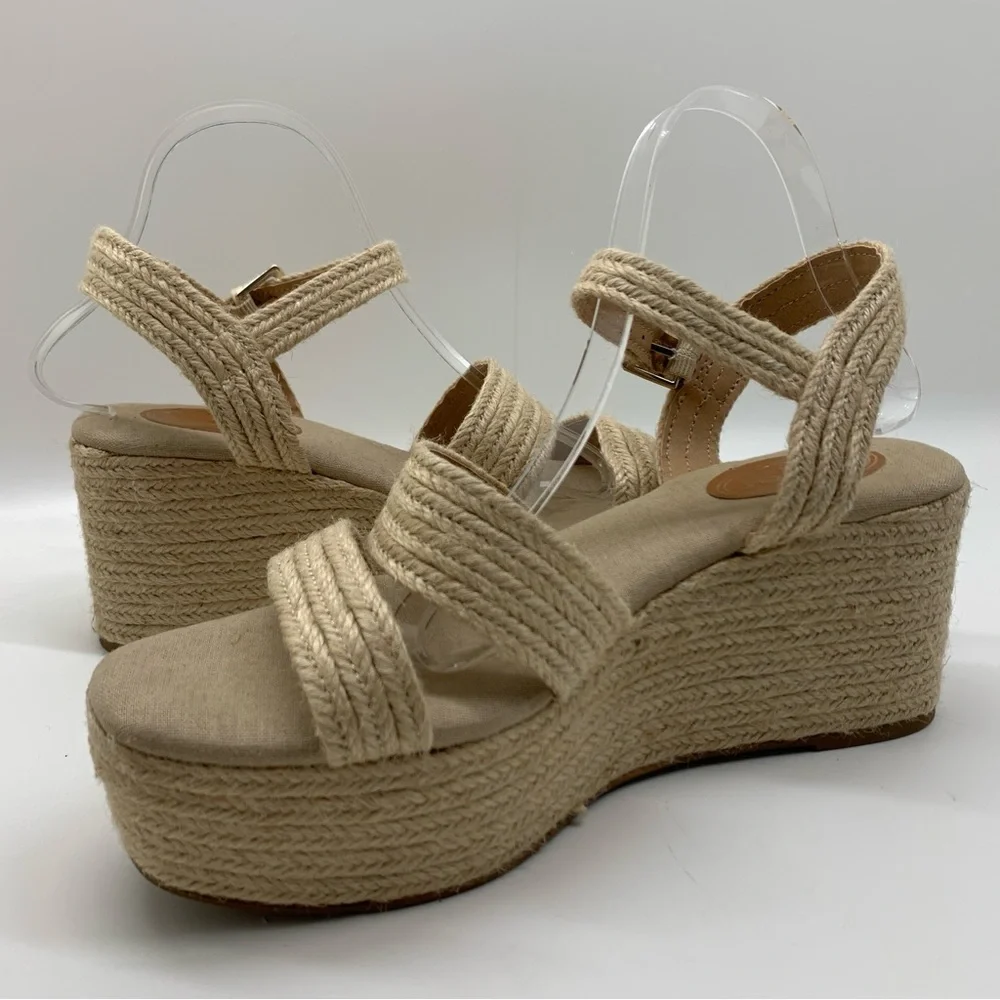 Scoop NYC Women's Jute Wrapped Wedge Sandals Size 10 NWOT - Picture 6 of 14